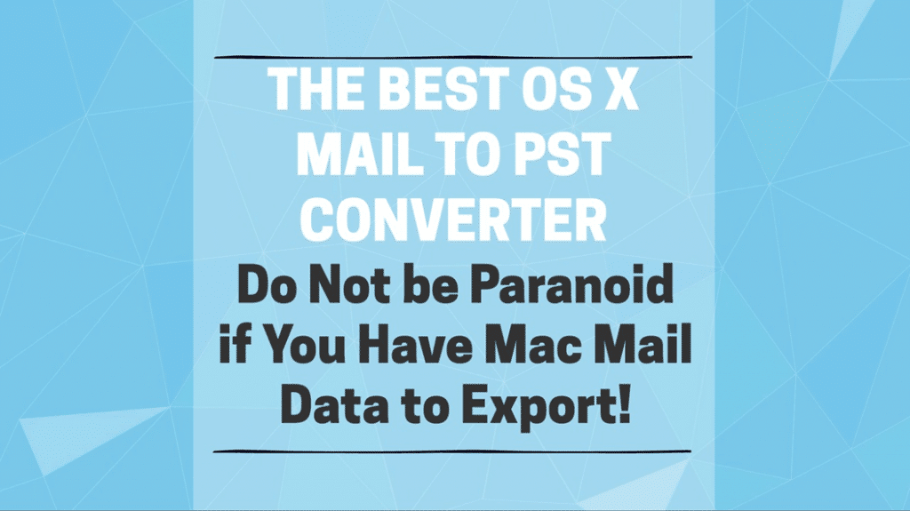 os x mail to pst