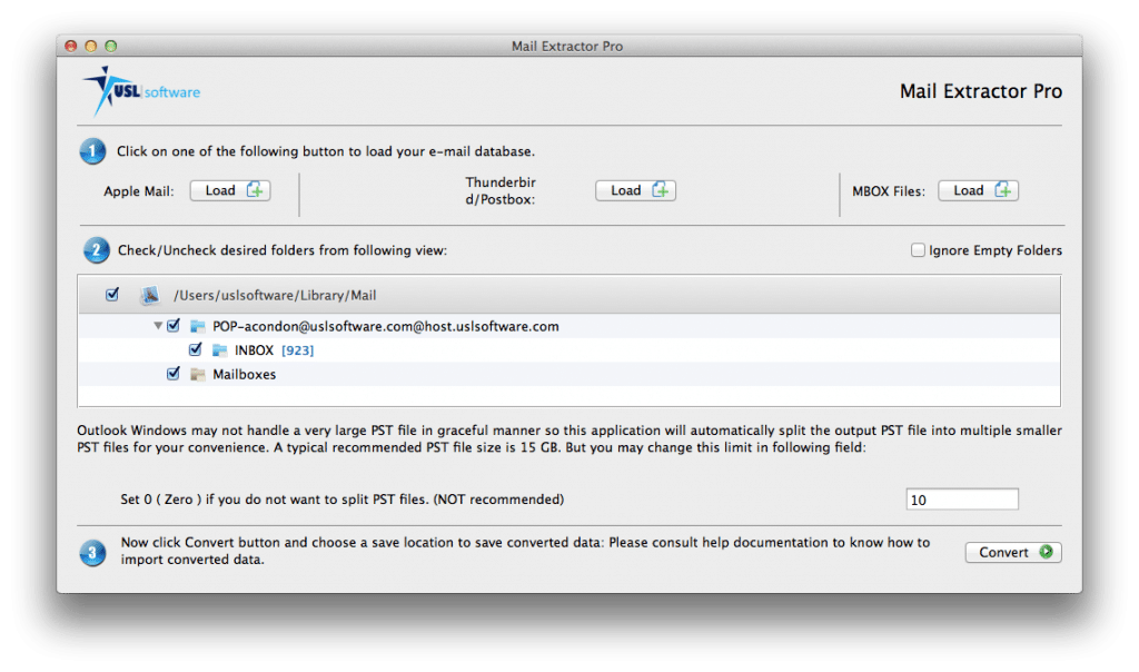 convert postbox to pst