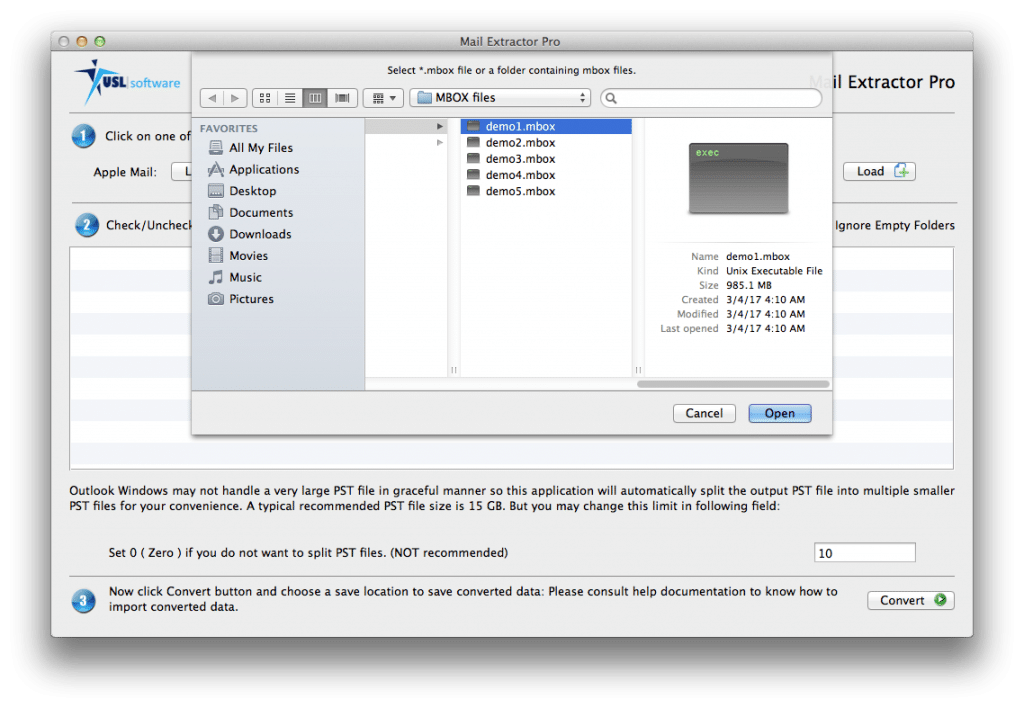 How to convert mbox file to pst
