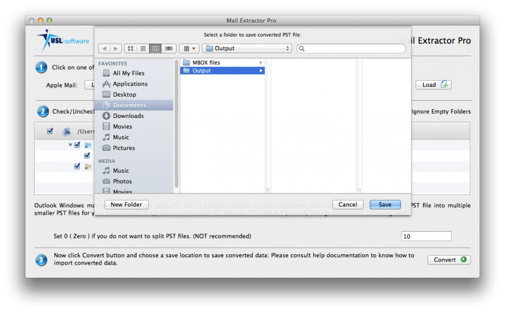 converting postbox to pst
