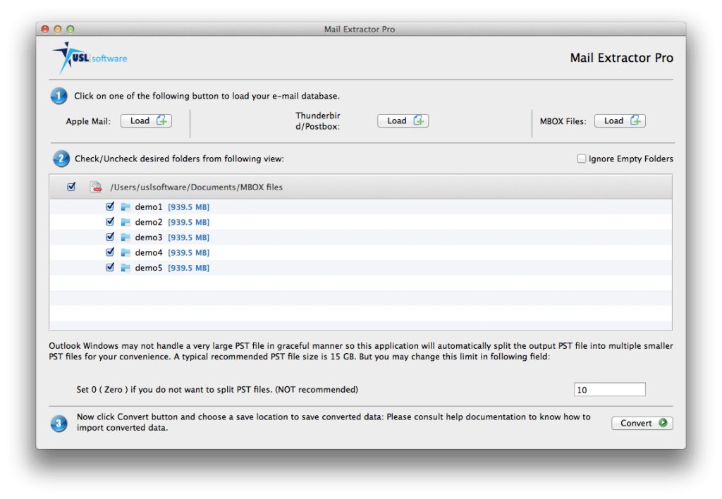convert mbox files to pst