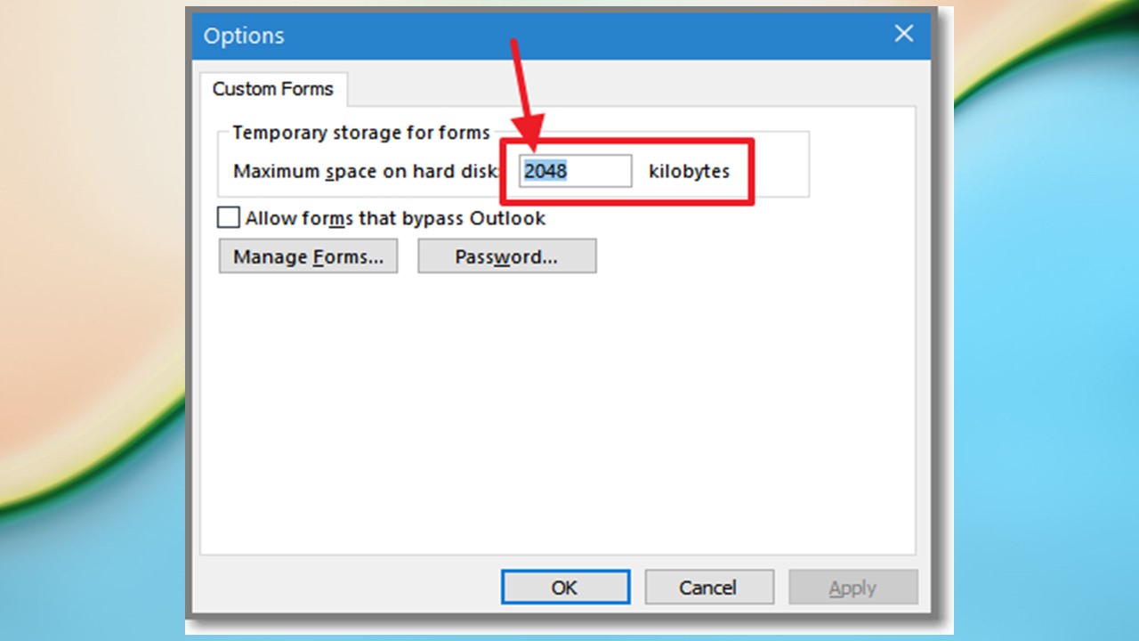 mail template options
